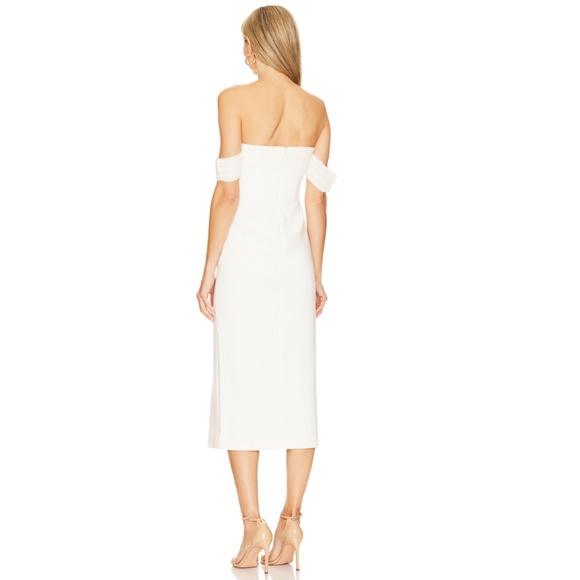Likely White Off-Shoulder Midi Dress - Picture 10 of 16